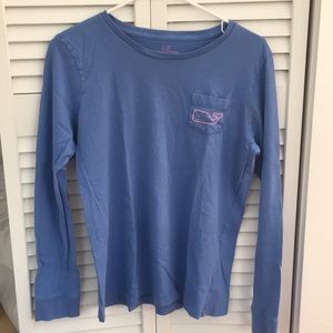 NICE BLUE&pink LONG SLEEVE FROM VINEYARD VINES